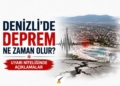 Denizli Deprem Riski: Seyhun Türk’ten Kritik Uyarı